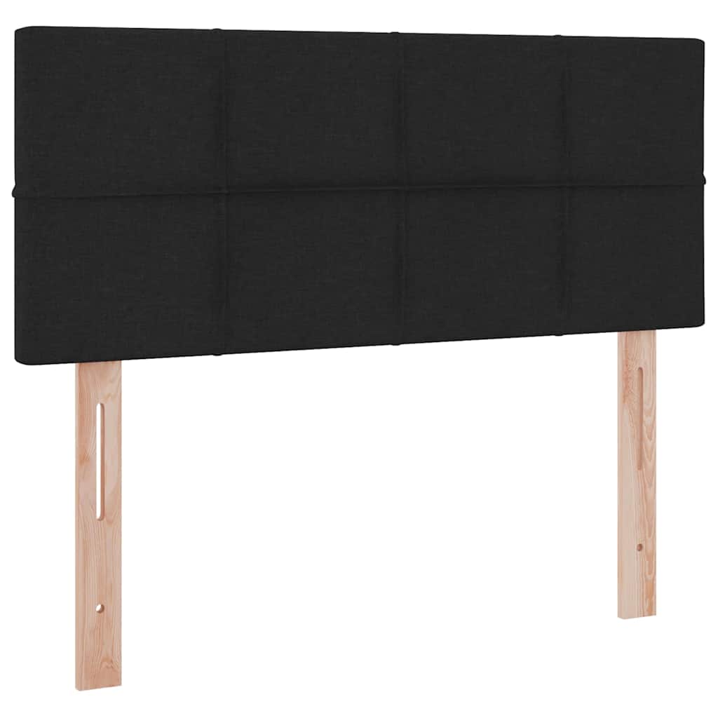 Letto con contenitore e LED Nero 120 x 190 cm Poliestere 3371132
