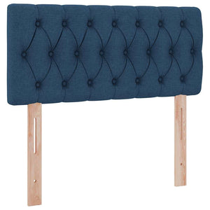 Letto con contenitore e LED con led Blu 90 x 190 cm Tessuto 3371180