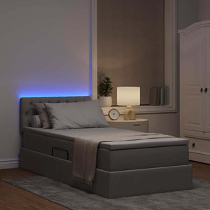 Letto con contenitore e LED con led Talpa 90 x 200 cm Tessuto 3371184