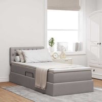 Letto con contenitore e LED con led Talpa 90 x 200 cm Tessuto 3371184
