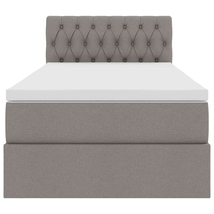 Letto con contenitore e LED con led Talpa 90 x 200 cm Tessuto 3371184