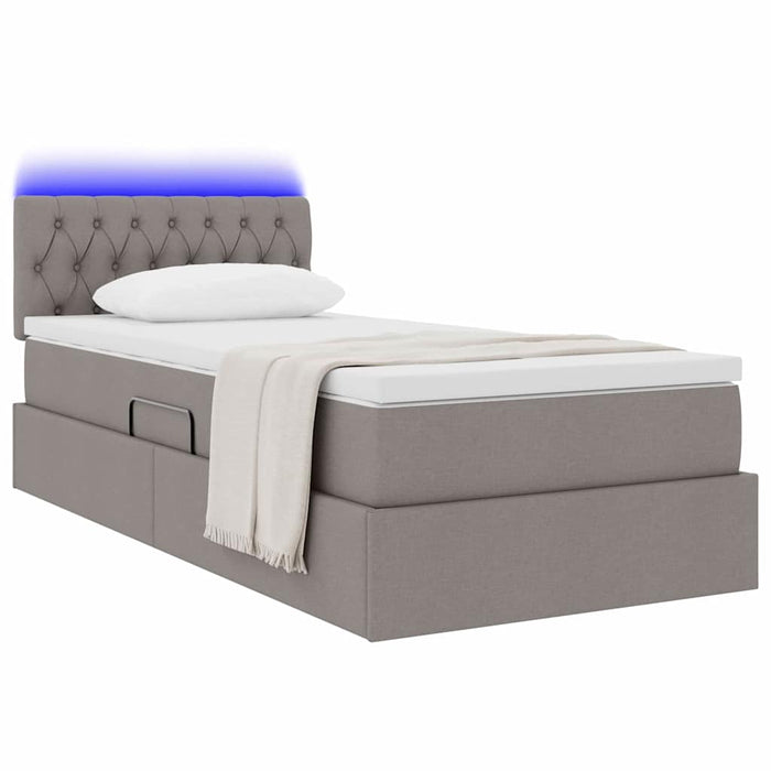 Letto con contenitore e LED con led Talpa 90 x 200 cm Tessuto 3371184