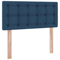 Letto con contenitore e LED con led Blu 90 x 190 cm Tessuto 3371243