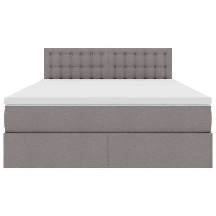 Letto con luci a strisce a LED Talpa 140 x 190 cm Tessuto 3371271