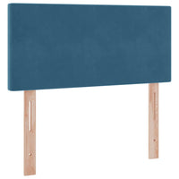 Letto con contenitore e LED Blu Scuro 100 x 200 cm Velluto 3371317