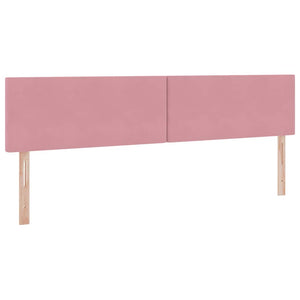 Letto con luci a strisce a LED Rosa 200 x 200 cm Velluto 3371360