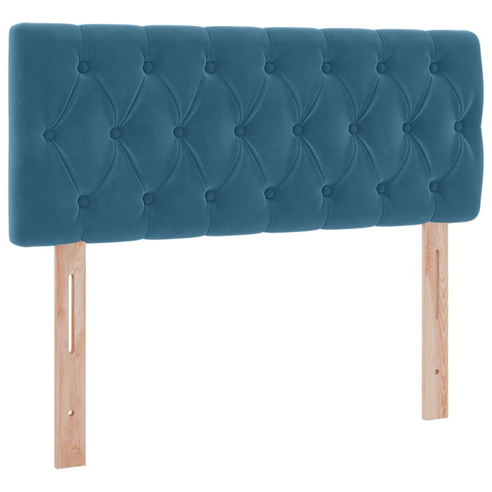 Letto con contenitore e LED Blu 120 x 190 cm Velluto 3371443