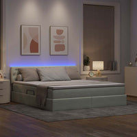 Letto con testiera Grigio chiaro 180 x 200 cm Velluto 3371469
