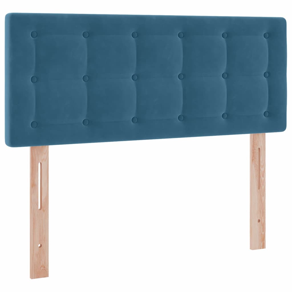 Letto con contenitore e LED Blu 120 x 190 cm Velluto 3371503