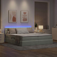 Letto con testiera Grigio chiaro 180 x 200 cm Velluto 3371633