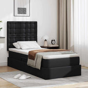 Letto con Contenitore Nero 100 x 200 cm Pelle Sintetica 3371653