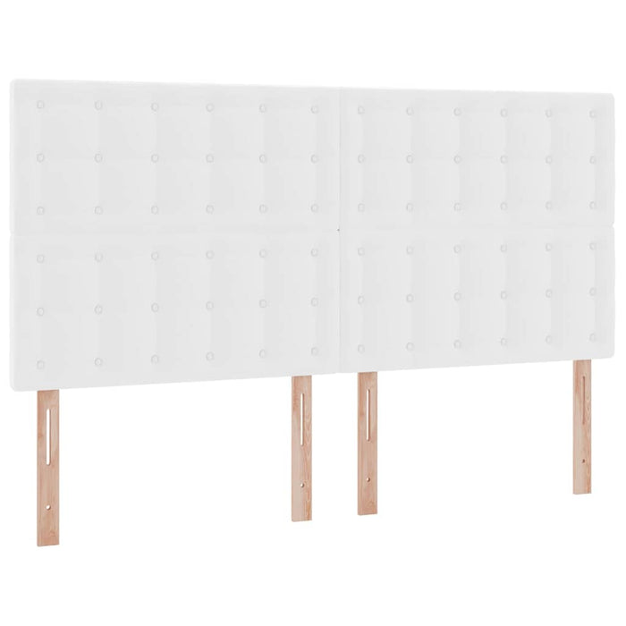 Letto con Contenitore Bianco Puro 160 x 200 cm Pelle Sintetica 3371674