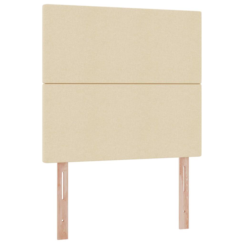 Letto con contenitore e materasso Crema 90 x 200 cm Poliestere 3371695