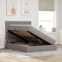 Letto con Contenitore Talpa 140 x 190 cm Pelle Sintetica 3371718