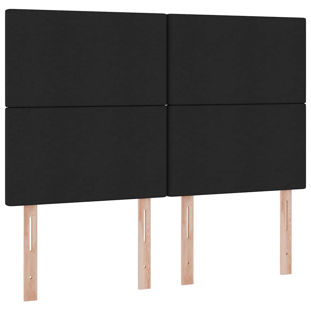 Letto con contenitore e materasso Nero 140 x 200 cm Poliestere 3371723