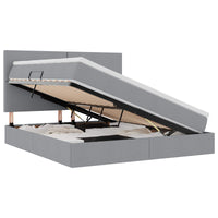 Letto con Contenitore con materasso Grigio chiaro 160 x 200 cm 3371727
