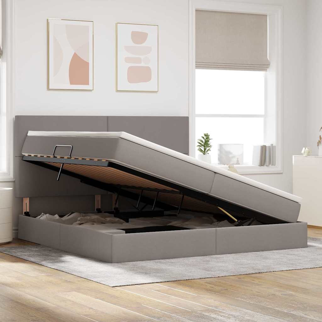 Letto con contenitore e materasso Talpa 200 x 200 cm Poliestere 3371742