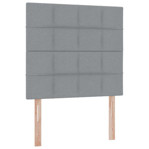 Letto con contenitore e materasso Grigio chiaro 90 x 190 cm 3371748