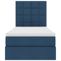 Letto con contenitore e materasso Blu 90 x 190 cm Poliestere 3371753