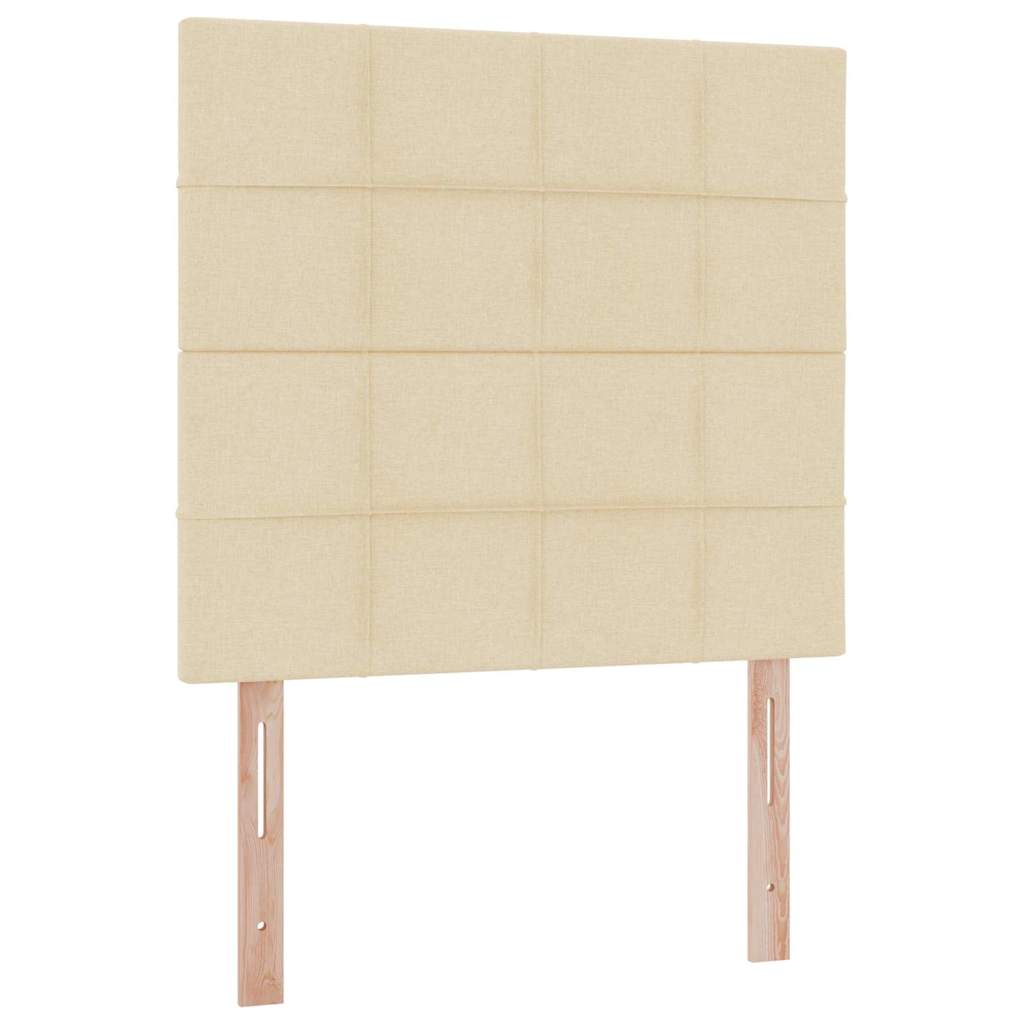 Letto con contenitore e materasso Crema 90 x 200 cm Poliestere 3371758