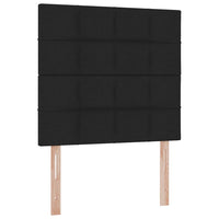 Letto con contenitore e materasso Nero 100 x 200 cm Poliestere 3371762