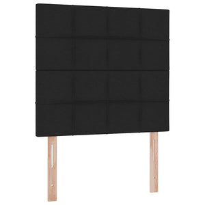 Letto con contenitore e materasso Nero 100 x 200 cm Poliestere 3371762