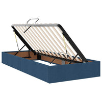 Letto con contenitore e materasso Blu 100 x 200 cm Poliestere 3371765