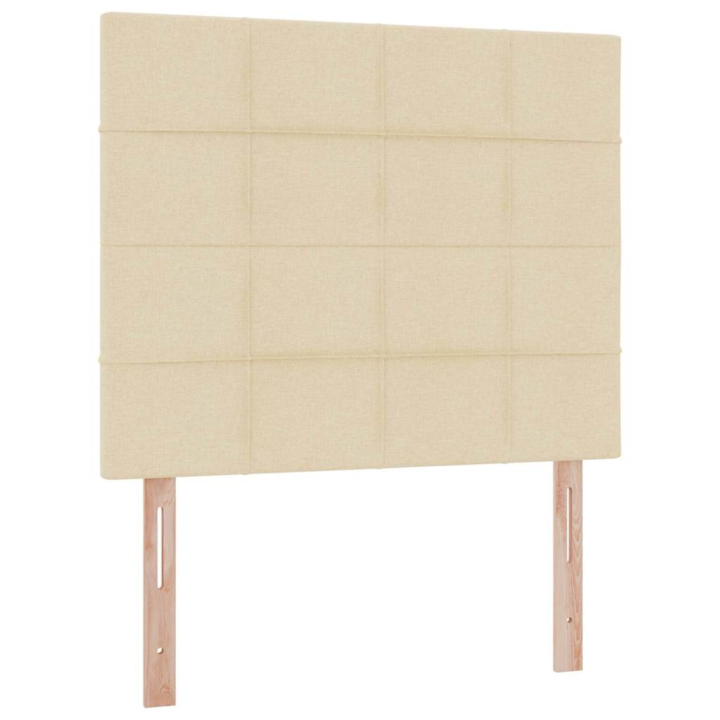 Letto con contenitore e materasso Crema 120 x 200 cm Poliestere 3371776