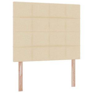 Letto con contenitore e materasso Crema 120 x 200 cm Poliestere 3371776