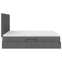 Letto con contenitore e materasso Grigio scuro 180 x 200 cm 3371797