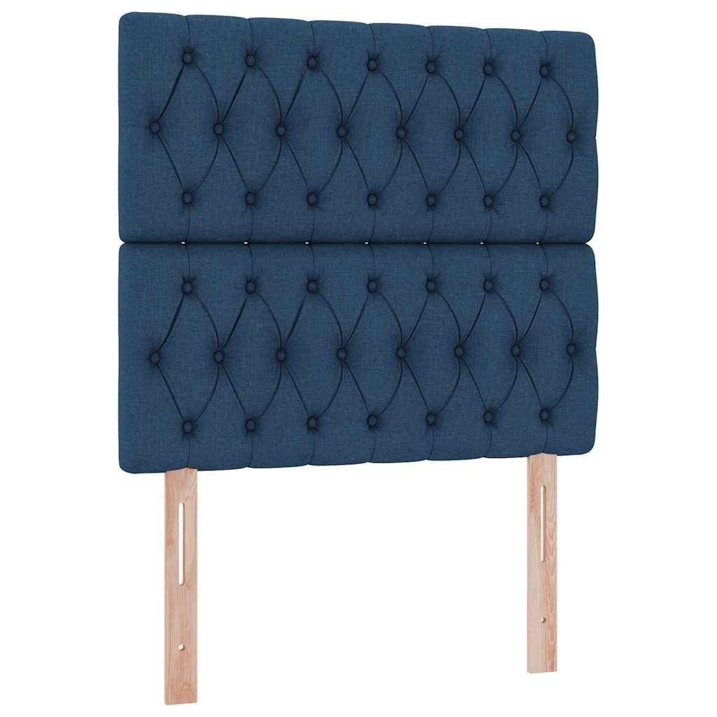 Letto con contenitore e materasso Blu 100 x 200 cm Poliestere 3371828