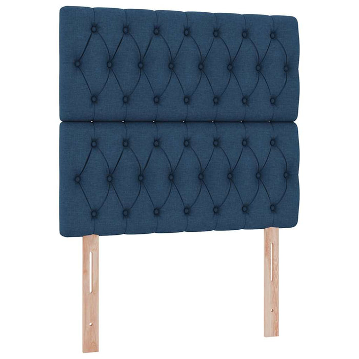 Letto con contenitore e materasso Blu 100 x 200 cm Poliestere 3371828