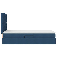 Letto con contenitore e materasso Blu 100 x 200 cm Poliestere 3371828