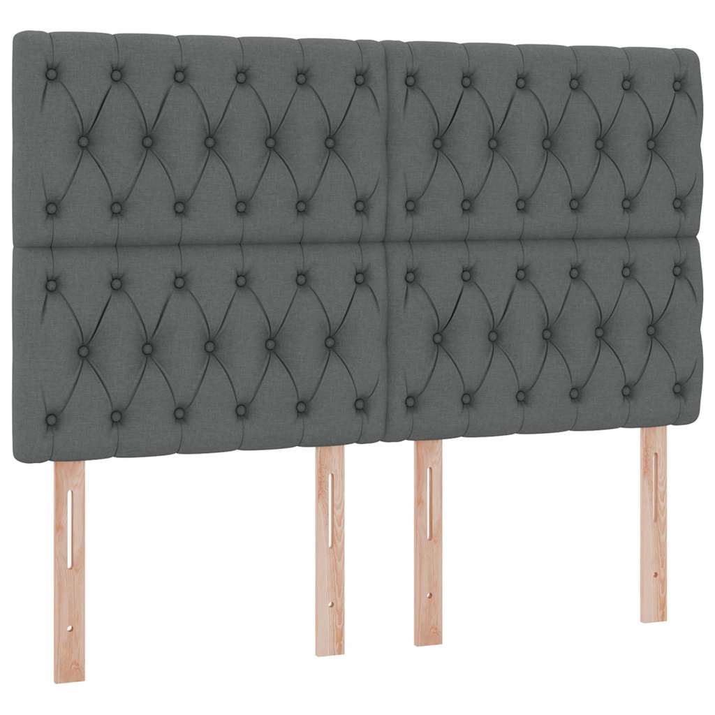 Letto con contenitore e materasso Grigio scuro 140 x 200 cm 3371848