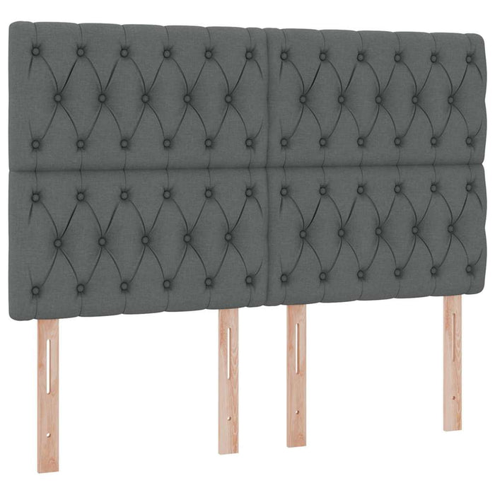 Letto con contenitore e materasso Grigio scuro 140 x 200 cm 3371848