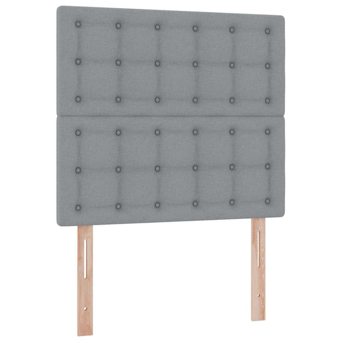 Letto con contenitore e materasso Grigio chiaro 90 x 200 cm 3371880