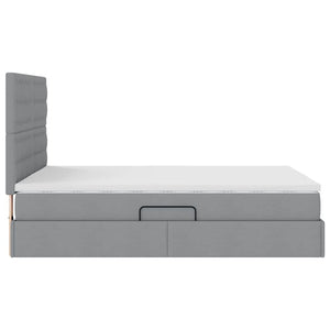 Letto con contenitore e materasso Grigio chiaro 140 x 190 cm 3371904