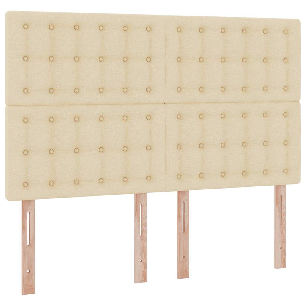 Letto con contenitore e materasso Crema 140 x 190 cm Poliestere 3371908