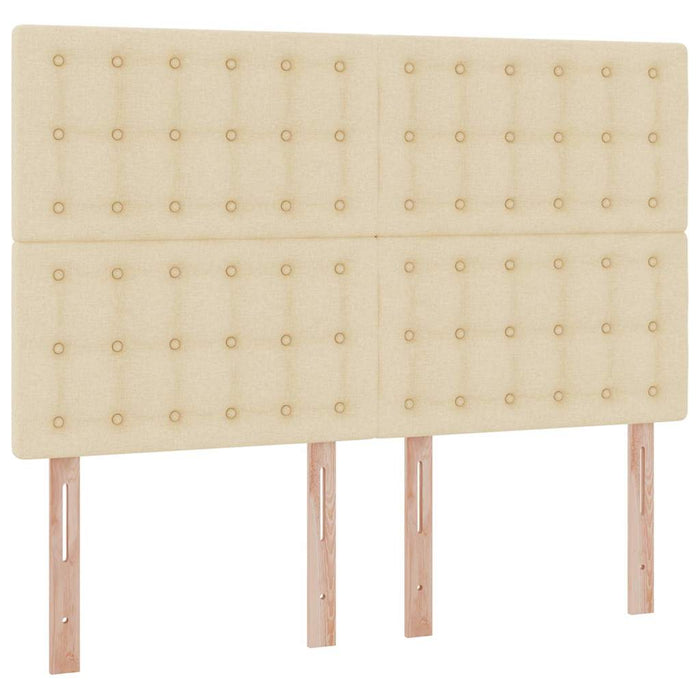 Letto con contenitore e materasso Crema 140 x 190 cm Poliestere 3371908
