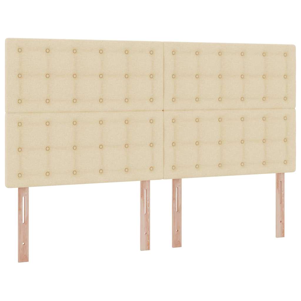 Letto con Contenitore Crema 180 x 200 cm Pelle Sintetica 3371926