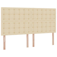 Letto con Contenitore Crema 180 x 200 cm Pelle Sintetica 3371926