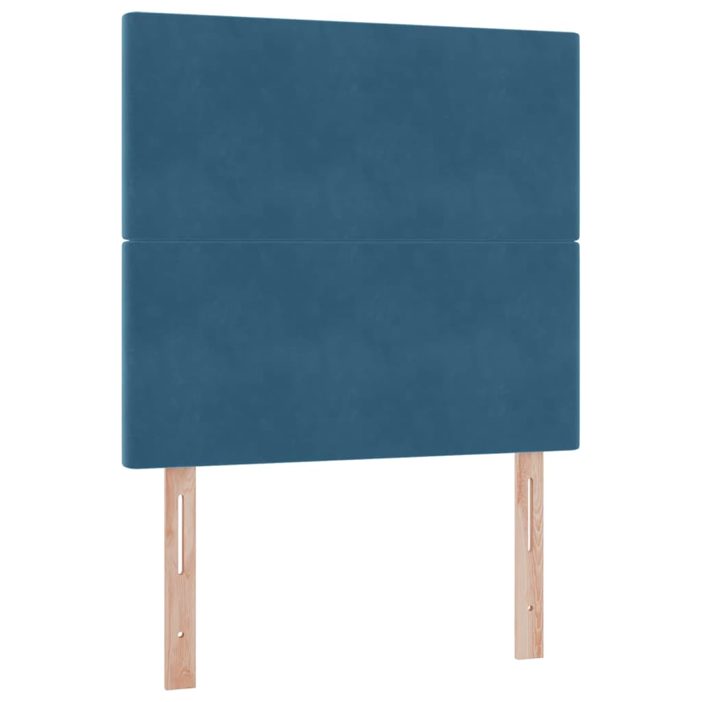 Letto con contenitore e materasso Blu Scuro 100 x 200 cm 3371953