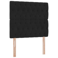 Letto con contenitore e materasso Nero 90 x 200 cm Velluto 3372065