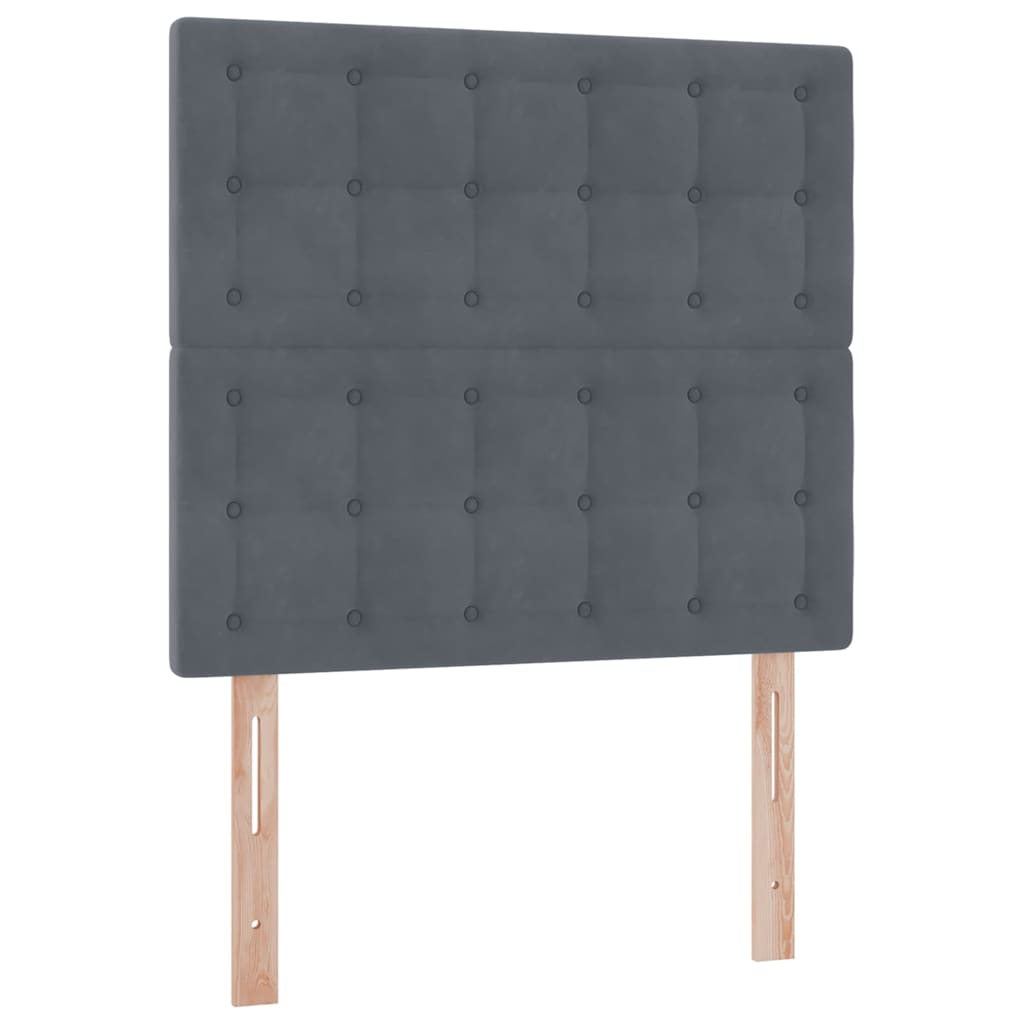 Letto con contenitore e materasso Grigio scuro 100 x 200 cm 3372130