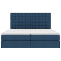 Letto con Contenitore Blu 200 x 200 cm Pelle Sintetica 3372232