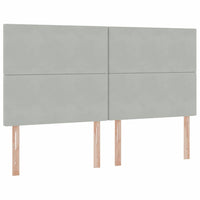 Letto con Contenitore Grigio chiaro 180 x 200 cm Velluto 3372233