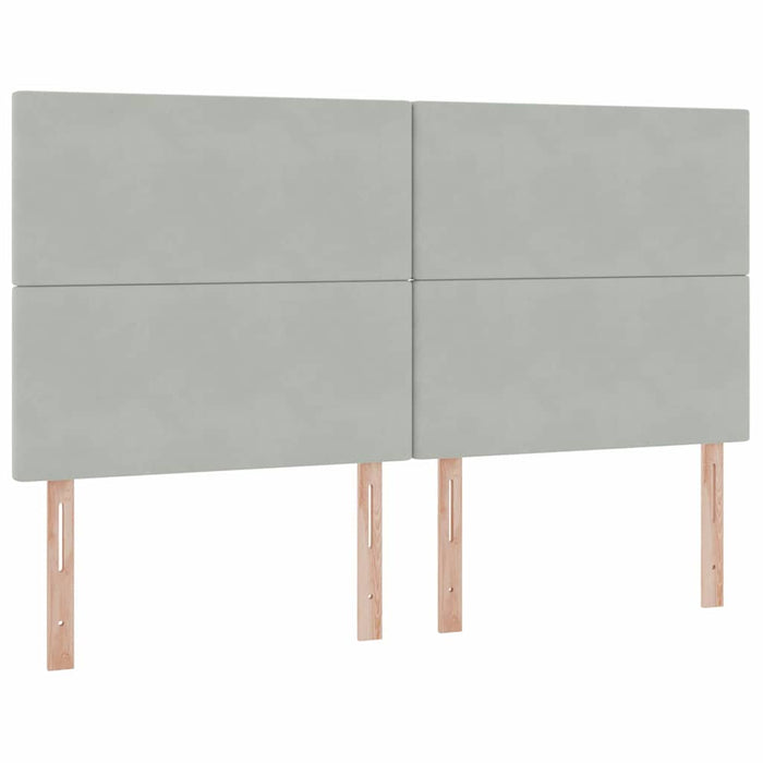 Letto con Contenitore Grigio chiaro 180 x 200 cm Velluto 3372233