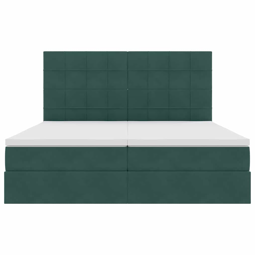 Letto con Contenitore Verde Scuro 180 x 200 cm Velluto 3372248