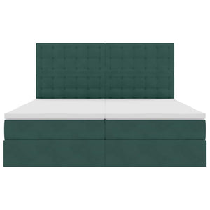 Letto con Contenitore Verde Scuro 180 x 200 cm Velluto 3372272