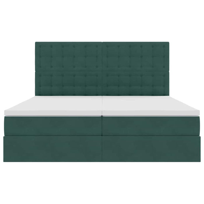Letto con Contenitore Verde Scuro 180 x 200 cm Velluto 3372272